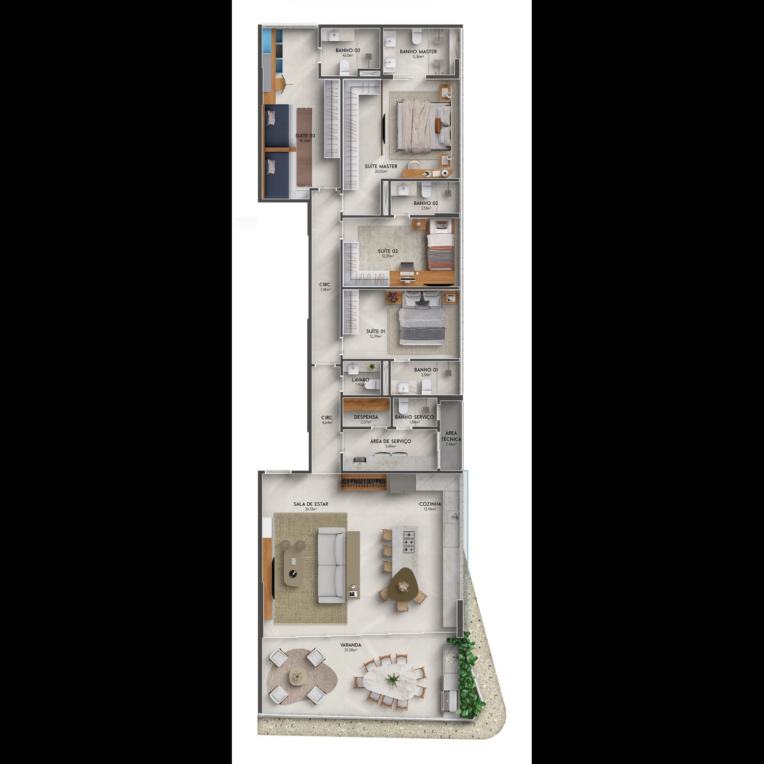 Planta 4 Suites — Salt by Grand